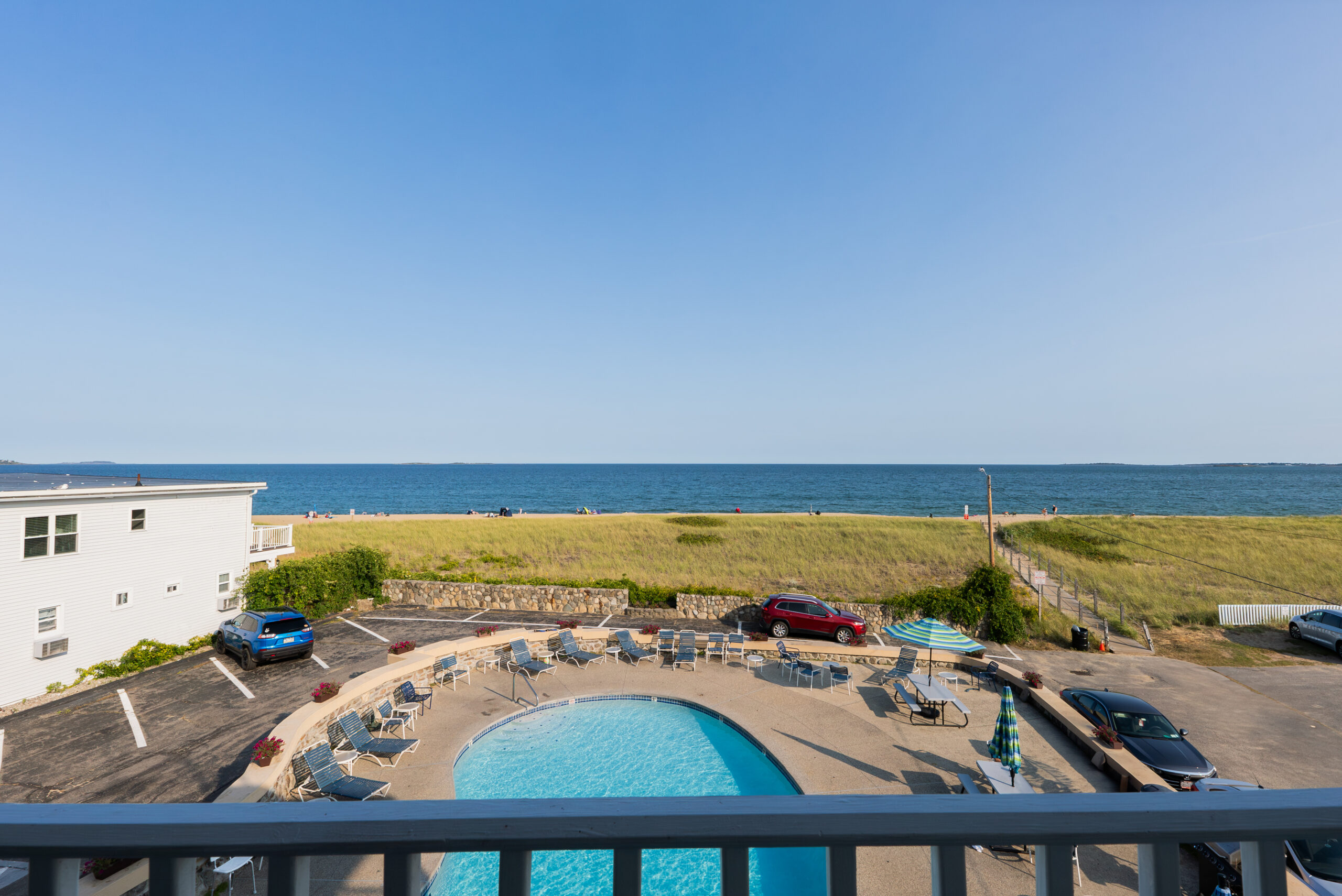 Sea View balcony view pool